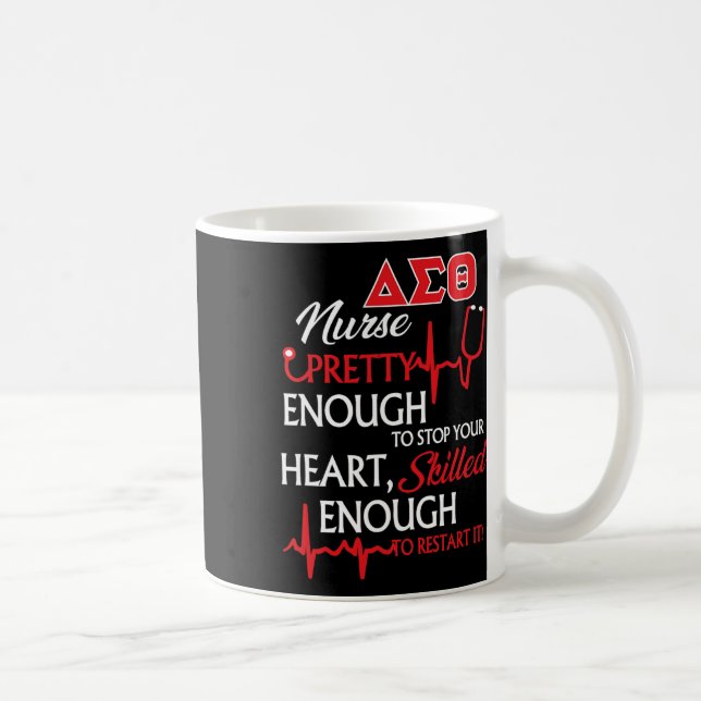 Delta Sigma Theta Sorority Nurse Kaffemugg (Höger)