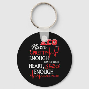 Delta Sigma Theta Sorority Nurse Nyckelring