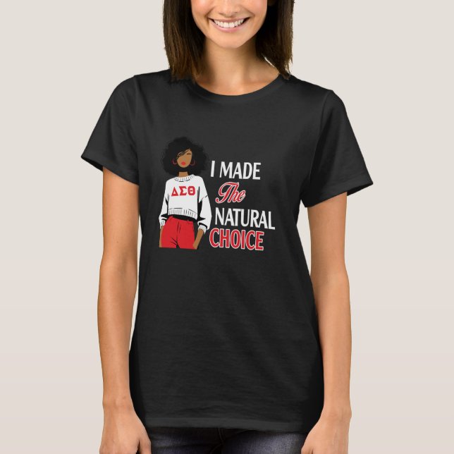 Delta Sigma Theta Sorority Paraphernalia, HBCU Bla T Shirt (Framsida)
