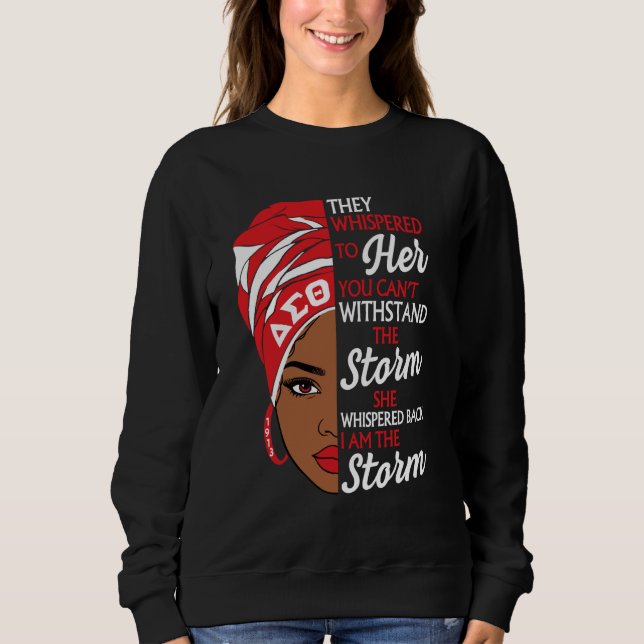 Delta Sigma Theta Sorority, Svarta historikmånad T Shirt (Framsida)