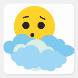 Delta Sunny Weather Tracker Sticker lakan Fyrkantigt Klistermärke