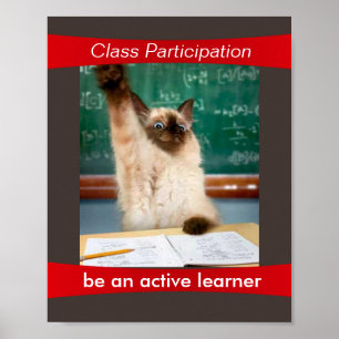 Deltagande är en virtuellt klassrumsPoster Poster