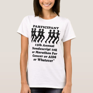 Deltagarens Nondescript 10K Maraton T-Shirt