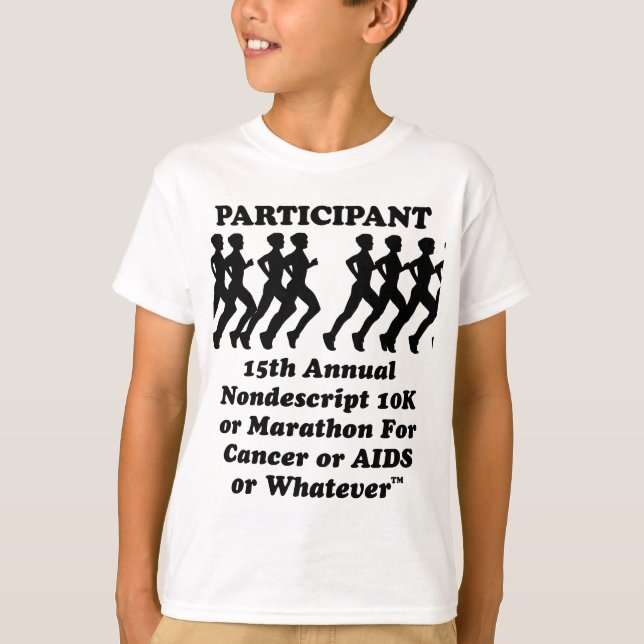 Deltagarens Nondescript 10K Maraton T-Shirt (Framsida)