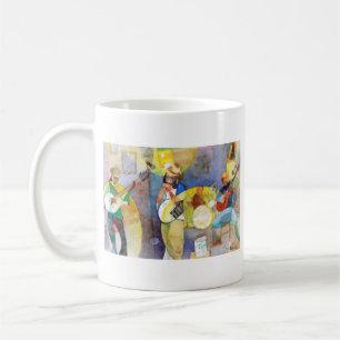 Deltan slösar musikdesign kaffemugg