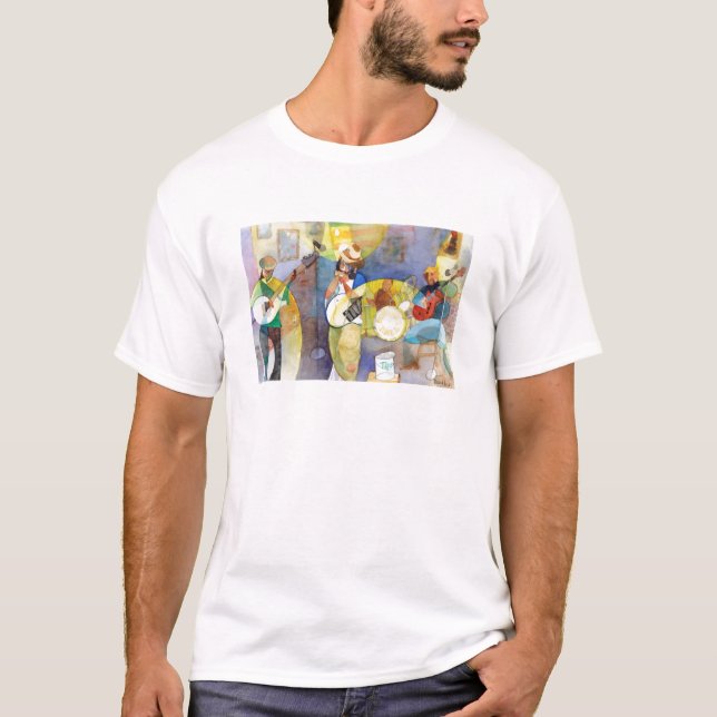 Deltan slösar musikdesign t shirt (Framsida)