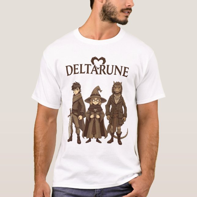 Deltarune: Kris, Susie, Ralsei T Shirt (Framsida)