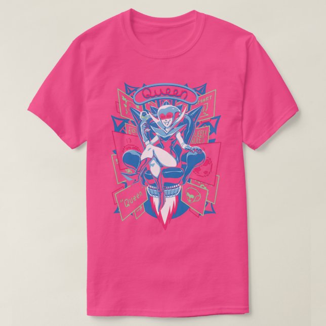 Deltarune Spamton Merch Attack of the Killer Queen T Shirt (Design framsida)