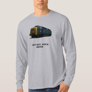 Deltic långärmadt-skjorta 'ingen substitute tee shirt