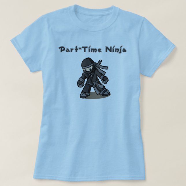 Deltids- Ninja T Shirt (Design framsida)