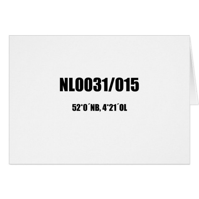 Deltkod i svart hälsningskort (Framsidan Horizontal)