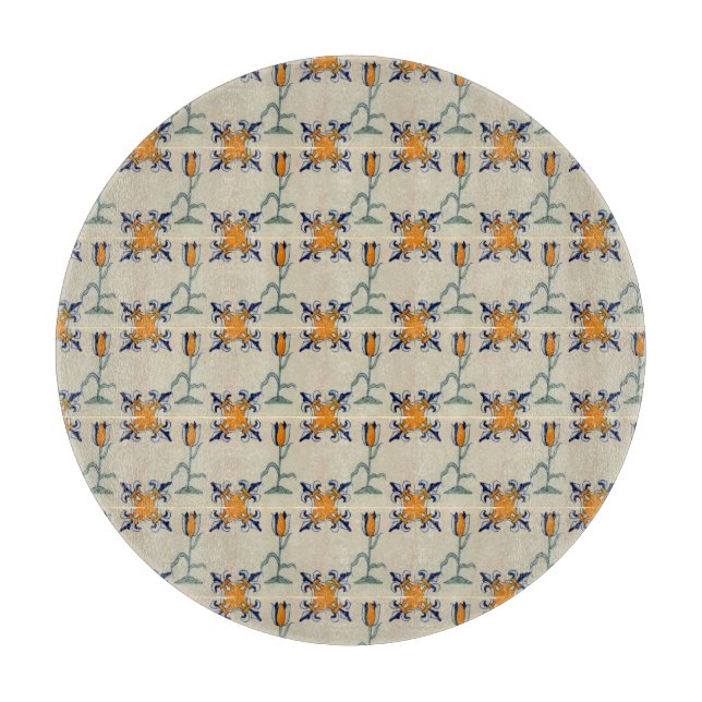 Deltplattan Repro Traditional Gult Tulip Delft Til (Framsidan)