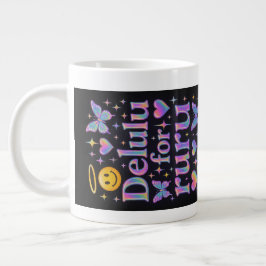 Delulu for ruru (real) - Sideways Jumbo Mugg