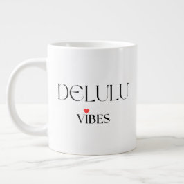 Delulu stämning, rolig estetisk presentgåva jumbo mugg