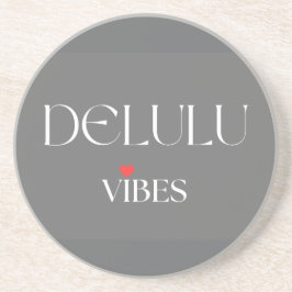 Delulu Vibes, Cute Girlycore Gift for Her Birthday Underlägg