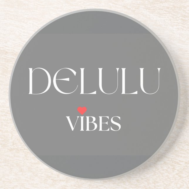 Delulu Vibes, Cute Girlycore Gift for Her Birthday Underlägg (Framsidan)