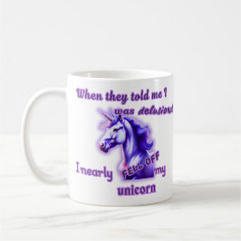 Delusional Unicorn Kaffemugg