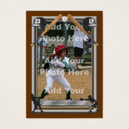 Deluxe beställnings- baseballkort visitkort