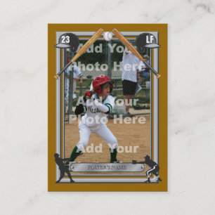 Deluxe beställnings- baseballkort visitkort