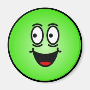 Deluxe enfaldiga smiley face magnet
