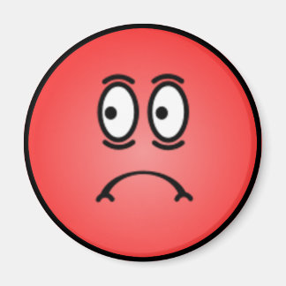 Deluxe Fånig Smiley face Magnet