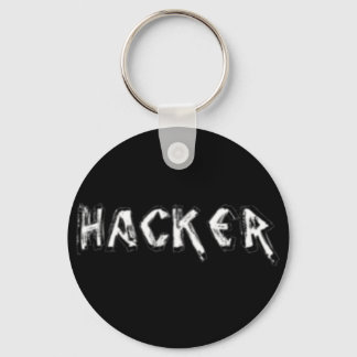 Deluxe Hacker-rått teckensnitt Nyckelring