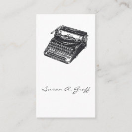 Deluxe Noiseless skrivmaskin Visitkort