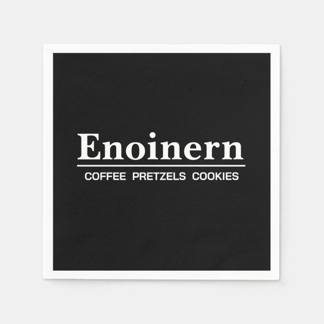 Deluxe Office Party Black Pappersservett (Framsidan)