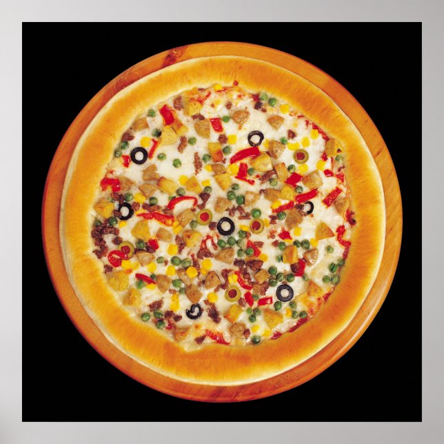 Deluxe Pizza Poster (Framsidan)