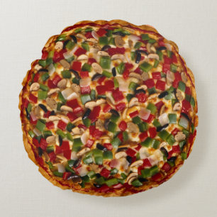 Deluxe Pizza Rund Kudde