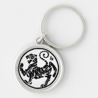 Deluxe Shotokan Keychain Rund Silverfärgad Nyckelring