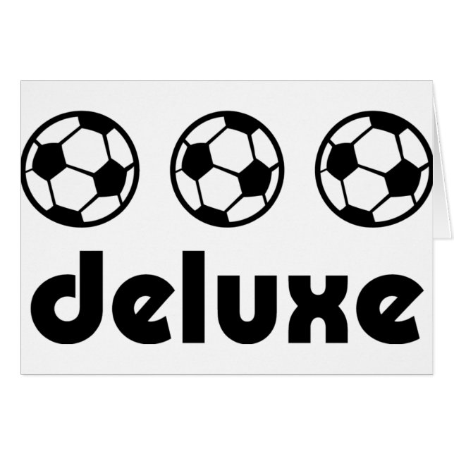 deluxe symbol för fotboll hälsningskort (Framsidan Horizontal)