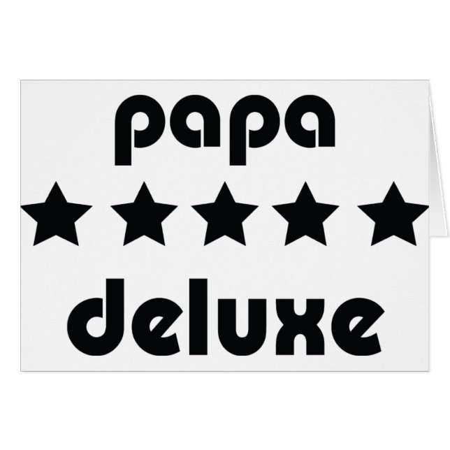 deluxe symbol för pappa hälsningskort (Framsidan Horizontal)