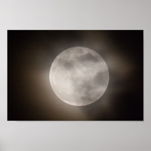 Delvis Clouely Full Moon, Ohio Poster
