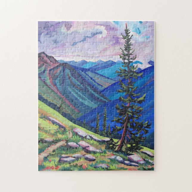 Delvis grumlig - bergspussel pussel (Vertikal)