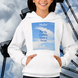 Delvis grumlig, blå och vit Personlig T Shirt