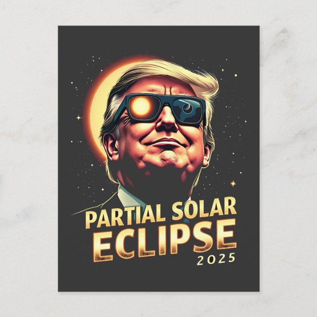Delvis solcellsbatteri 2025 Trump Inuguration Vykort (Framsida)