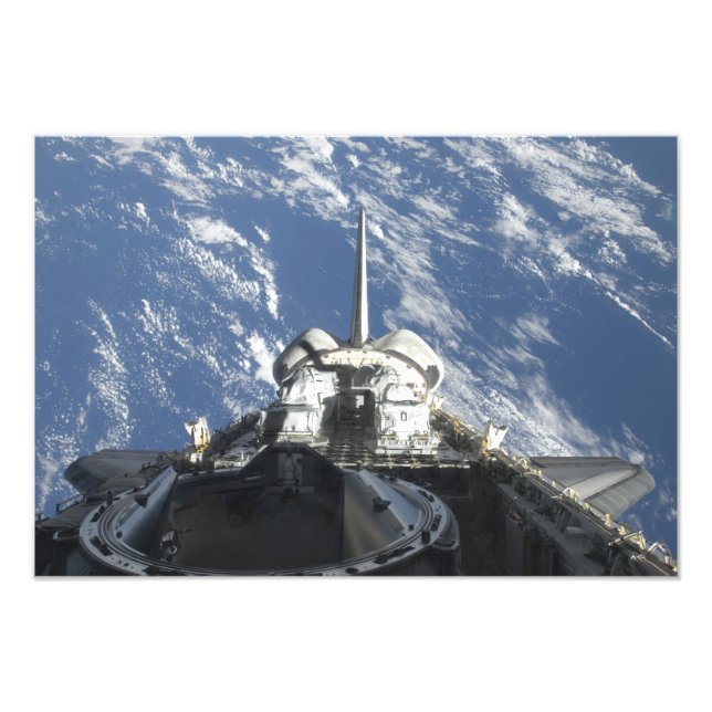 Delvis visning av Space Shuttle Atlantis Fototryck (Framsidan)