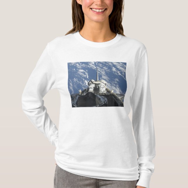 Delvis visning av Space Shuttle Atlantis Tee Shirt (Framsida)