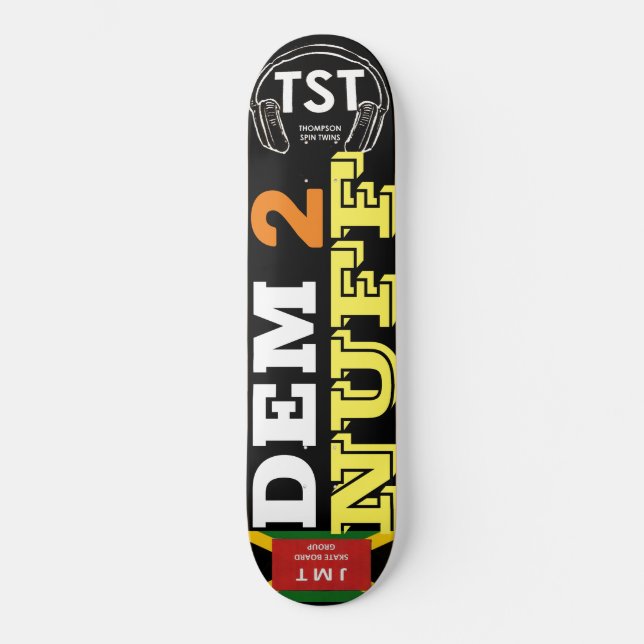 DEM 2 NUFF Skatebräda Mini Skateboard Bräda 18,5 Cm (Framsida)