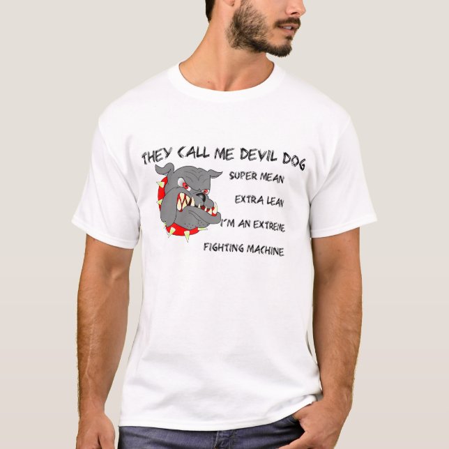 Dem appell mig djävulenhund tee shirt (Framsida)