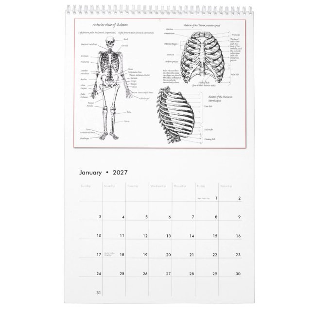 Dem benar ur kalendern kalender (Jan 2027)