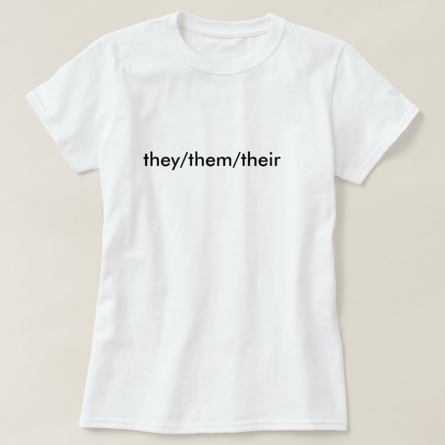dem/dem/deras pronomenskjorta tee (Design framsida)