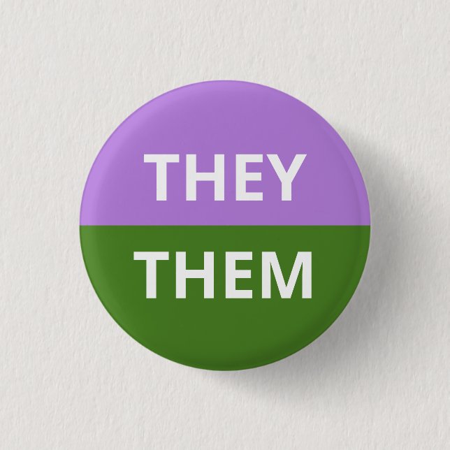 Dem/dem pronomenGenderqueer emblem Knapp (Framsida)