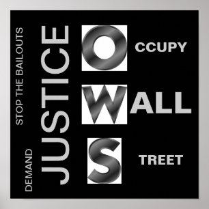 DEMAND JUSTICE O CCUPY W ALL TREET POSTER
