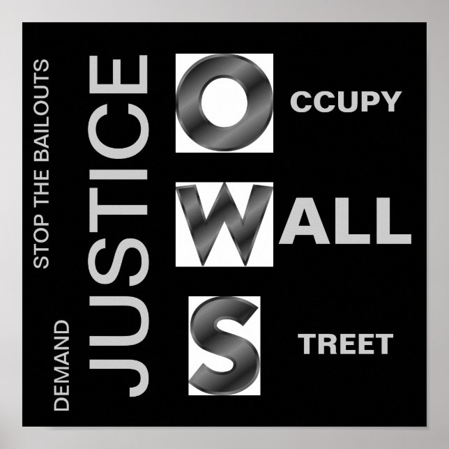 DEMAND JUSTICE O CCUPY W ALL TREET POSTER (Framsidan)