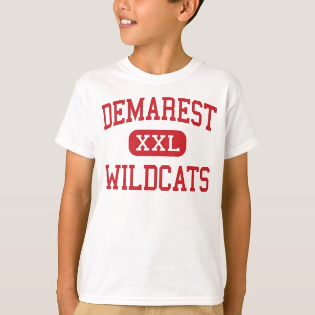 Demarest - Wildcat - Mitten - Demarest New jersey Tee Shirt (Framsida)