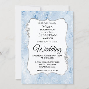*~* Demask Photo - OSA - QR Diamond Bröllop Inbjudningar