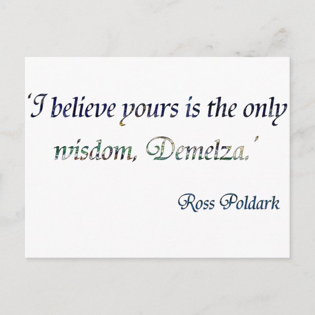 Demelza Poldark Vykort (Framsida)