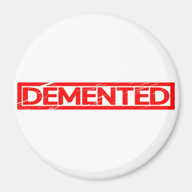 Demented Frimärke Magnet (Framsidan)